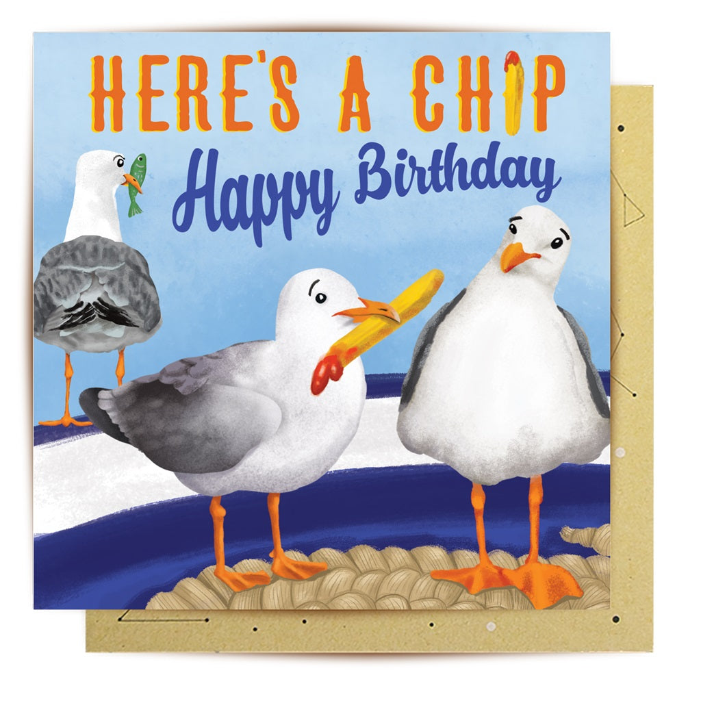 Greeting Card Here's a Chip | La La Land