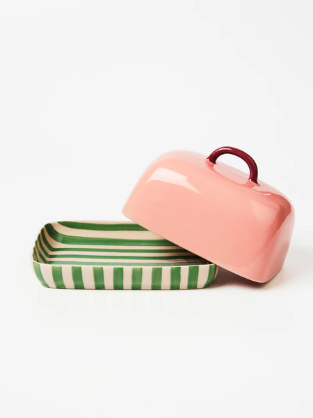BLOOMIE PINK BUTTER DISH | Jones & Co
