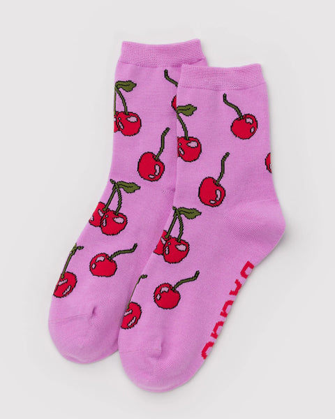 Baggu | Crew Socks | Cherries