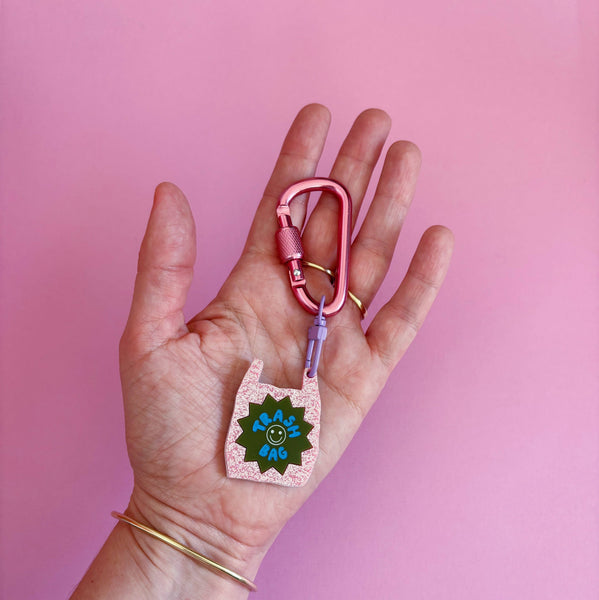 Trash Bag Carabiner Keyring | Studio Flos