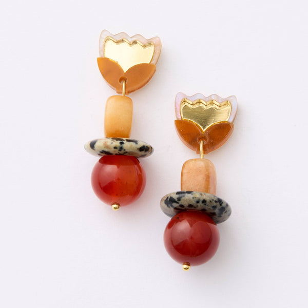 Clio Earrings - gold/gold | Martha Jean