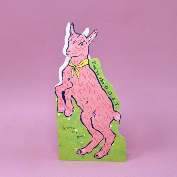GOAT Shaped Greetings Card | Ark Colour Design