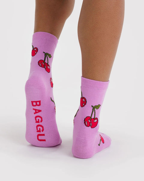 Baggu | Crew Socks | Cherries
