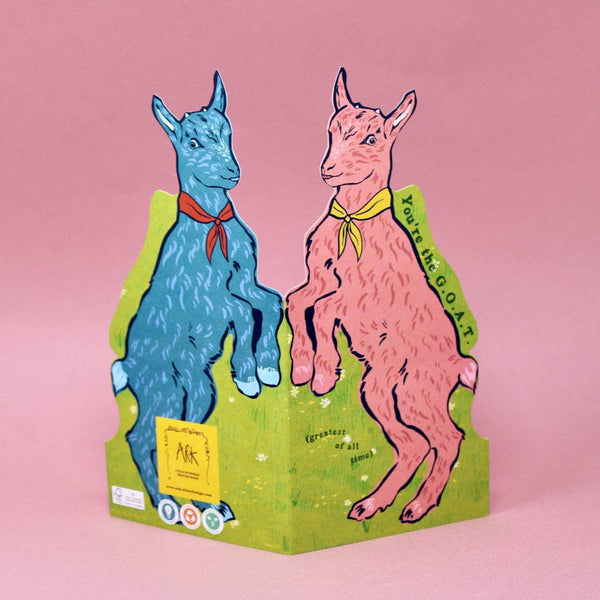 GOAT Shaped Greetings Card | Ark Colour Design