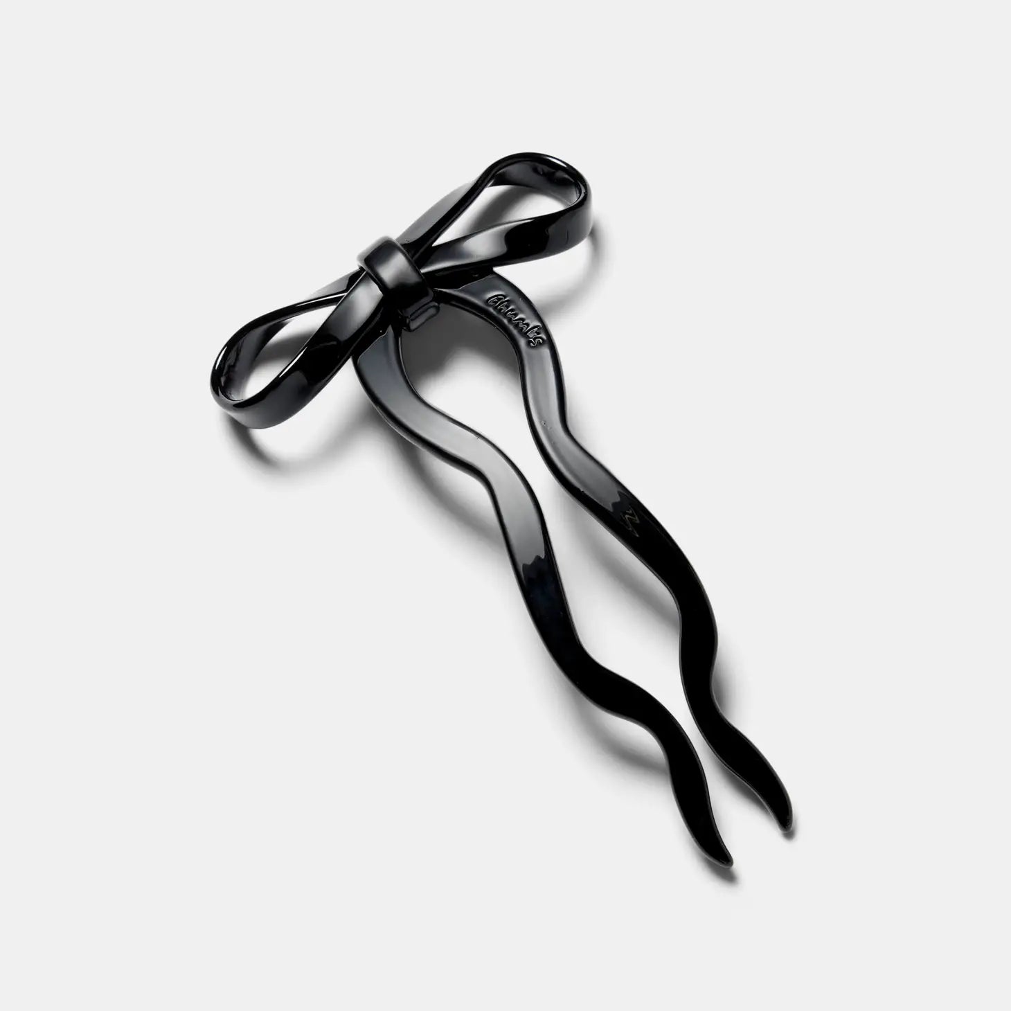 Large Bow Hairpin in Black | Chunks