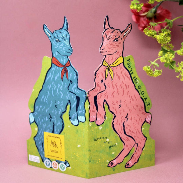 GOAT Shaped Greetings Card | Ark Colour Design