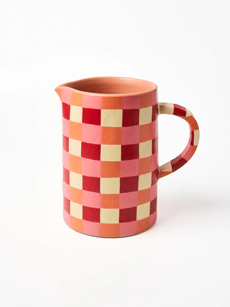 MAKER JUG ROSY CHECK  | Jones & Co