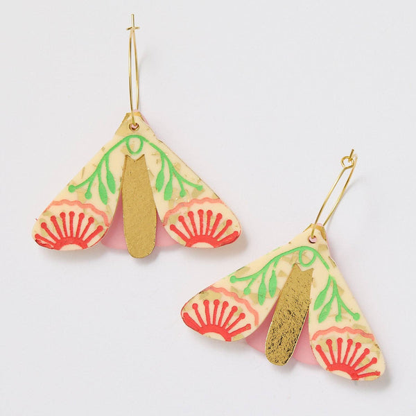 Moth Wattle Earrings - Champagne/Gold | Martha Jean