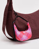Baggu | Crescent Bag Charm | Pink Star Plaid