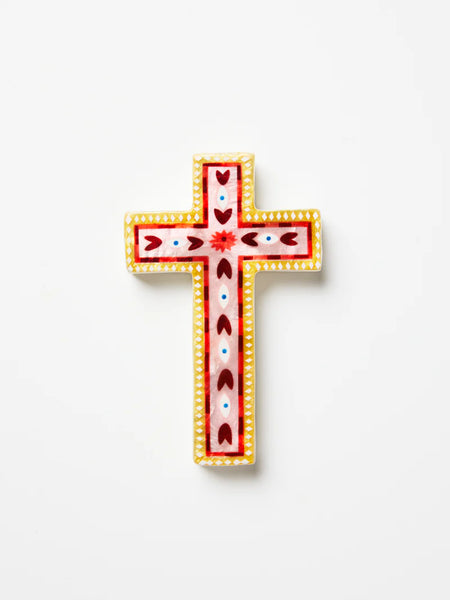 FABLE PINK SMALL CROSS | Jones & Co
