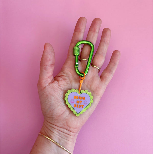 Doing My Best Carabiner Keyring | Studio Flos