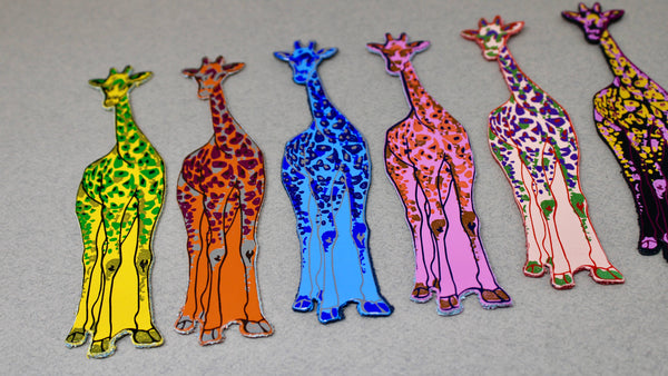 Giraffe Shaped Leather Bookmark | Ark Colour Design