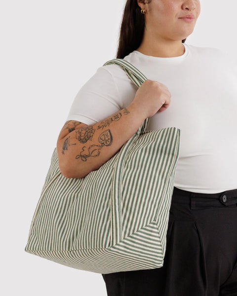 Baggu | Cloud Bag | Sage Stripe