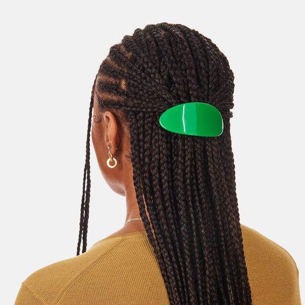 Oval Barrette in Kelly | Chunks