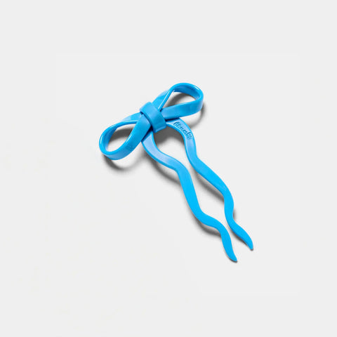 Small Bow Hairpin in Blue | Chunks