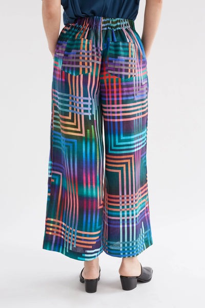 Ilona Light Pant | Elk The Label | NAVY LIGHETEN PRINT