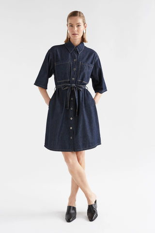 Denym Pocket Dress | Elk The Label | Authentic Blue Wash