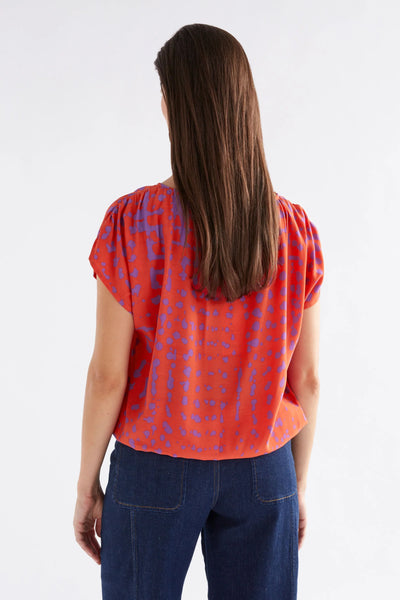 Filma Top | Elk The Label | Red Aero Print