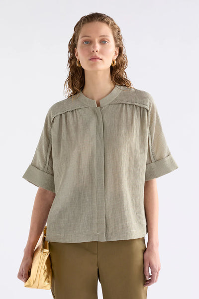Porta Shirt - Olive Stripe | Elk The Label