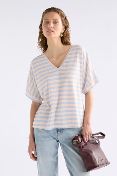 Seter Tee - Pearl Blue/Natural | Elk The Label
