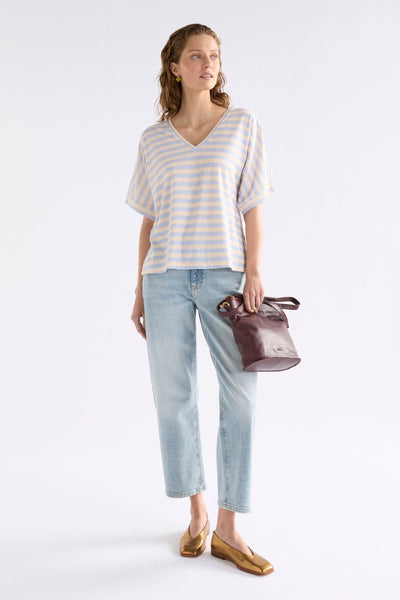 Seter Tee - Pearl Blue/Natural | Elk The Label