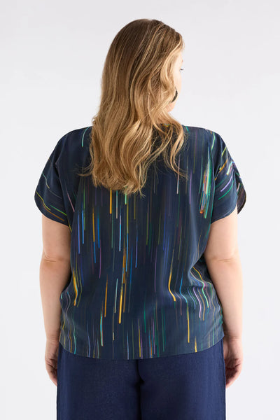 Kayra V Neck Top - Alinea Print | Elk The Label