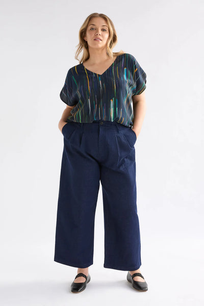 Kayra V Neck Top - Alinea Print | Elk The Label