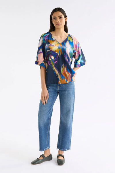 Moda V Neck Top | Elk The Label | Vaara Print
