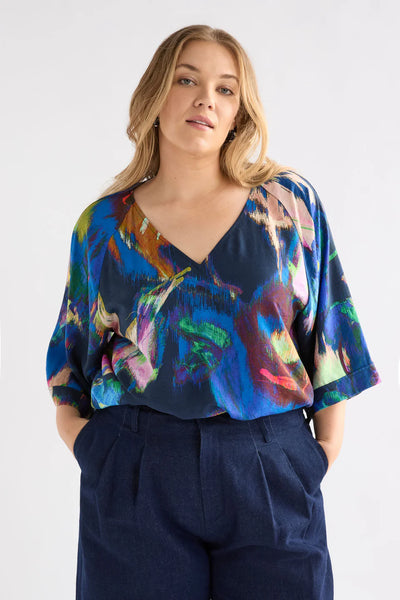 Moda V Neck Top | Elk The Label | Vaara Print