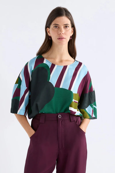 KOBAII TOP - STRIBE PRINT | Elk The Label