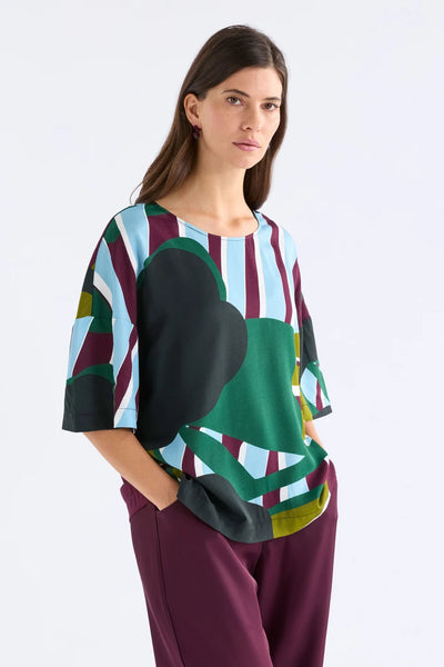 KOBAII TOP - STRIBE PRINT | Elk The Label