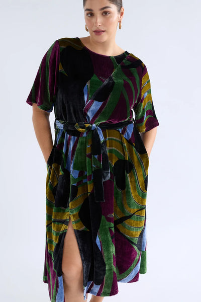 REIHEN DRESS - STRIBE BURNOUT | Elk The Label