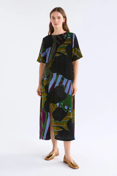 REIHEN DRESS - STRIBE BURNOUT | Elk The Label