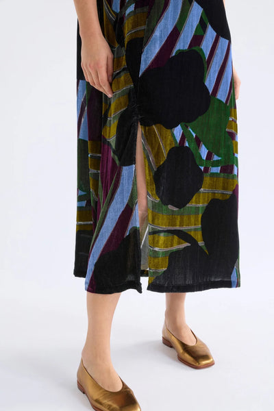 REIHEN DRESS - STRIBE BURNOUT | Elk The Label