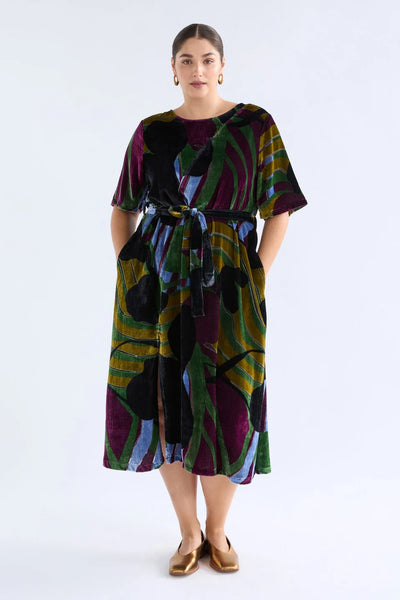 REIHEN DRESS - STRIBE BURNOUT | Elk The Label