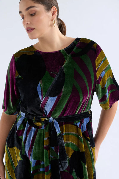 REIHEN DRESS - STRIBE BURNOUT | Elk The Label