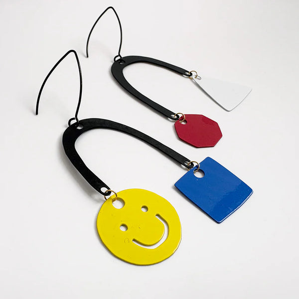 Arty Farty Arch earrings in Primary | Denzandco