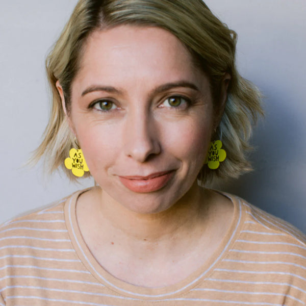 As You Wish earrings in Buttercup Yellow | Denzandco