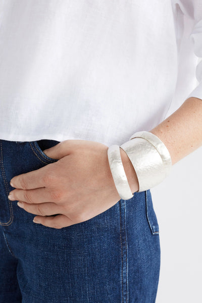 Gild Thin Cuff Bangle | Elk The Label | SILVER