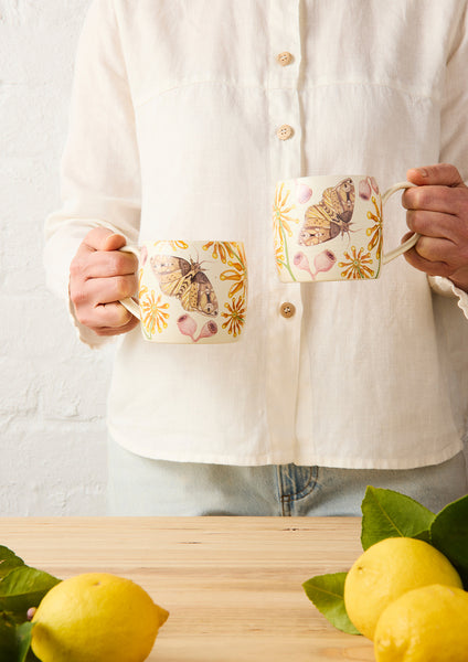 Buttermilk Mugs firewheel tree | Angus & Celeste