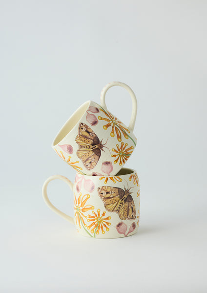 Buttermilk Mugs firewheel tree | Angus & Celeste