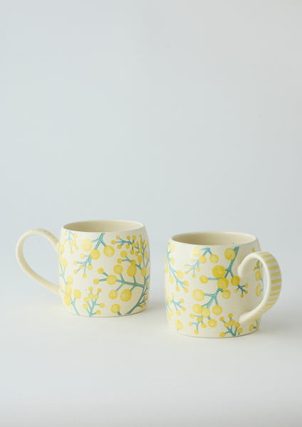 Buttermilk Mugs wattle | Angus & Celeste