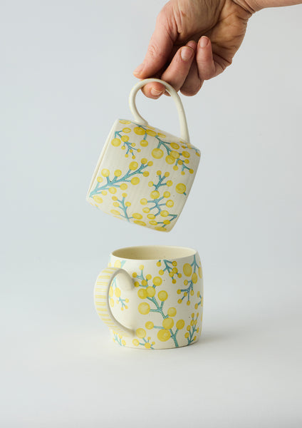 Buttermilk Mugs wattle | Angus & Celeste
