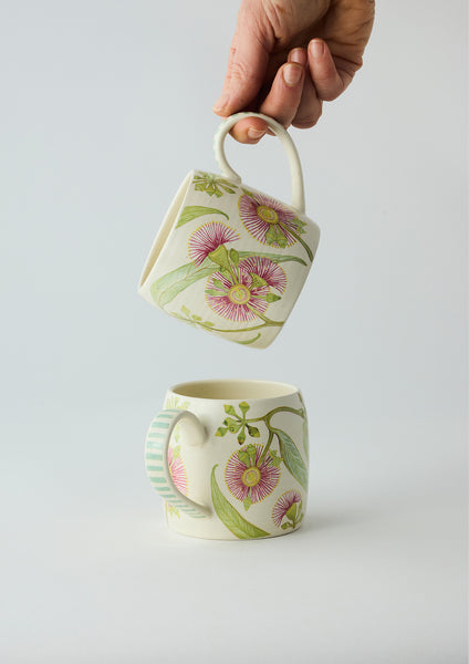 Buttermilk Mugs pink eucalyptus | Angus & Celeste