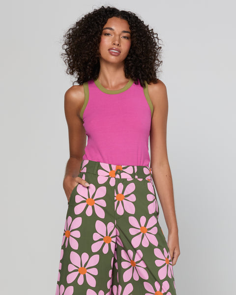 Bellissimo Tank - Raspberry | Boom Shankar