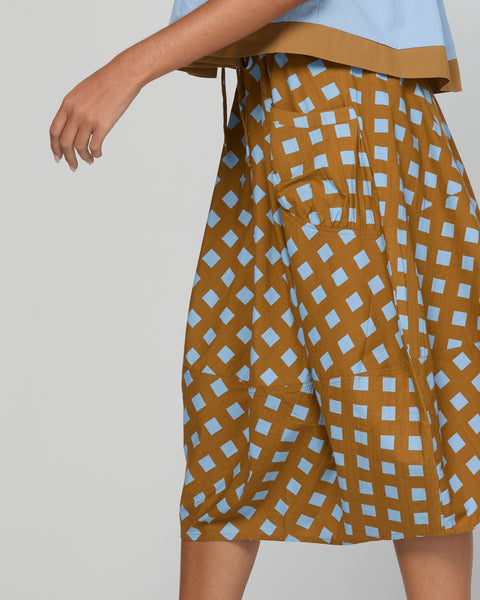 Guru Skirt - Geo Check | Boom Shankar