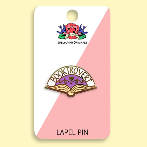 Booktrovert Lapel Pin | Jubly-Umph