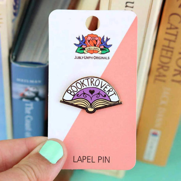 Booktrovert Lapel Pin | Jubly-Umph