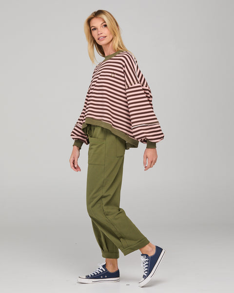 Guru Sweater - Dusty Pink Stripe | Boom Shankar