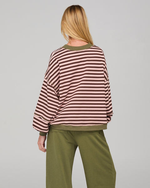 Guru Sweater - Dusty Pink Stripe | Boom Shankar